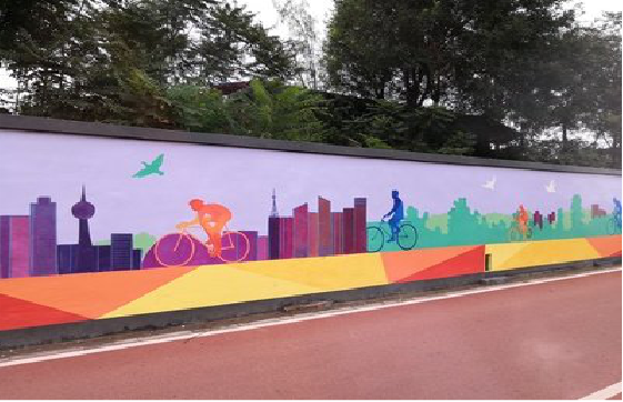 定南墙体彩绘-围墙