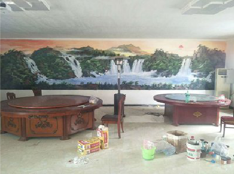 定南墙绘-写实风景