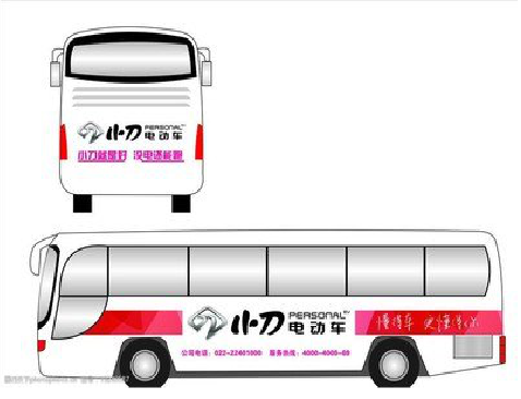 定南公交车身贴如何完美贴合？