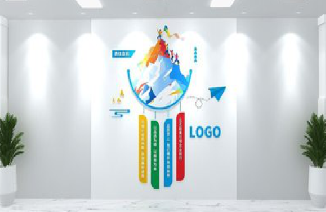 定南公司企业形象墙的工艺材料有哪些？